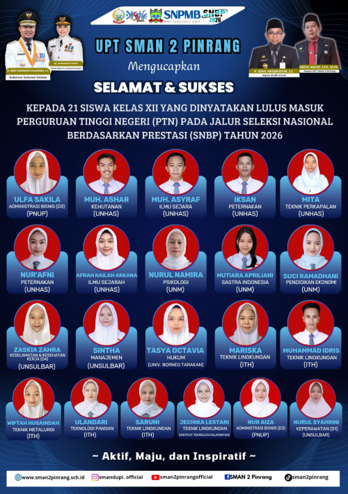 Daftar Siswa Lulus SNBP 2026 - (Ada 1 foto)